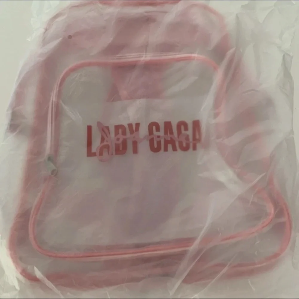 Lady Gaga See Through New Pink Clear Backpack BRAND NEW - Picture 3 of 3